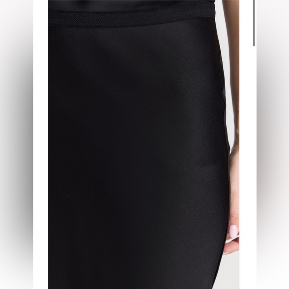 NWT Anine Bing black bar silk midi skirt - Picture 9 of 10